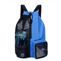 Kit de survie d'urgence portable personnalisé, sac à dos en nylon avec cordon de serrage, maille respirante transparente, capacité de 1L, pour les voyages, la salle de sport, la plage