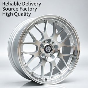 Jantes FLowtone Racing Style 2 pièces 18 pouces 5x114.3 en alliage d'aluminium, 5 rayons croisés superposés sur le bord pour BBSs RS-GT - Product Image 1