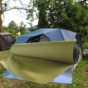 Bâche en toile de polyester sergé hautement imperméable, jaune olive, épaisse, respirante, pour protection solaire, en rouleau, pour couverture de chargement de camion - Product Image 6