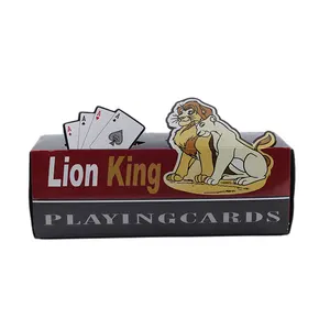 Aslan kral LK01 plastik sıcak satış toptan kaliteli fournier iskambil kartları