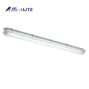 Luminária led tripla prova d'água 2x1.2m, t8, ip65 ik08, 650mm, para estacionamento