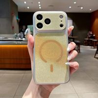 Coques de téléphone magnétiques deux-en-un à paillettes populaires de l'usine BAILI pour iPhone 16 15 Pro Max, se transforment instantanément en IP 18 PM