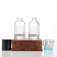 Vente en gros de flacons de parfum en verre de petite capacité de 15 ml, 15 flacons de parfum ronds courts à sertir ou à visser de 15 ml, flacons de recharge de parfum