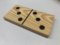 Lot de 28 dominos en bois géants, jeu éducatif amusant en classe