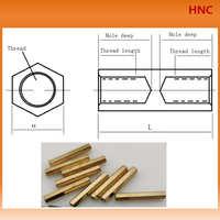 Raspberry Pi Mounting Brass Hexagonal Standoff M3X30MM Brass Hex Standoff Female to Female for PCB Spacer