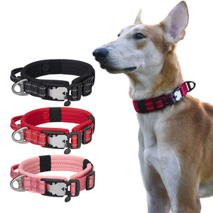 Collares de perro magnéticos de metal con logotipo personalizado, collares reflectantes de nailon de liberación rápida para perros, <span class=keywords><strong>Collar</strong></span> ajustable, suministros para mascotas - Product Image 1