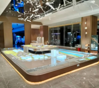 Model Meja Pasir Real Estat Proses Hijau Modern dengan Lampu LED untuk Proyek Real Estat Ramah Lingkungan dan Vila