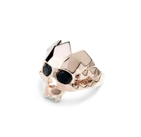 Loveher bijoux Vintage mode Vampire crâne anneau pour femmes en acier inoxydable anneaux 925 argent laiton bague de fiançailles pour cadeau
