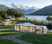 Casa Contenedor Prefabricada de Acero Transpirable, Modelo Apple Cabin, Oficina Modular Moderna, Modelo E70