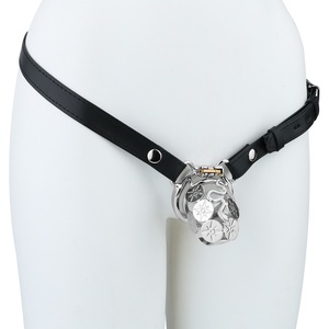 Jaula de Castidad de Metal con Diseño Hueco FRRK Coins, Candado para Pene, Dispositivo de Castidad Masculina, Candado de Castidad BDSM para Hombres - Product Image 6