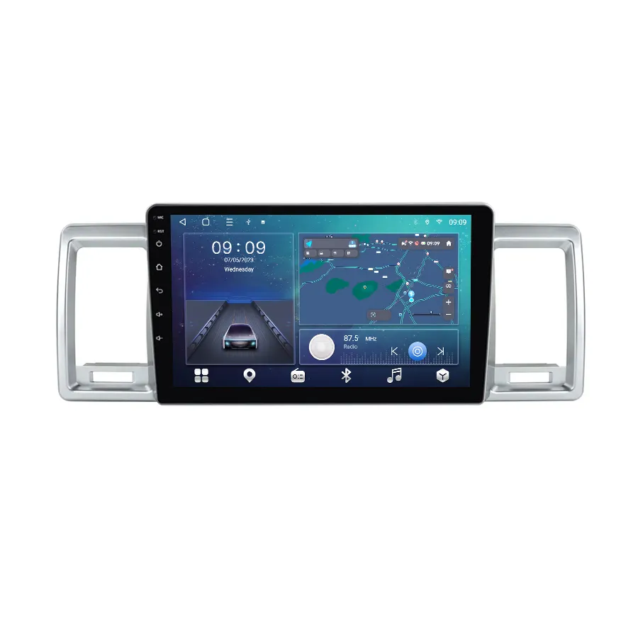 LT LUNTUO TS7TS18トヨタハイエース2004-2019カーラジオGPS IPS DSP RDS Carplay 2 Din Androidカープレーヤー用カーステレオ