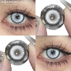 คอนแทคเลนส์ฮาโลวีนแบบนิ่ม 14.5 มม. ลายเกาหลี สีฟ้าขาวเงิน ดีไซน์แปลกตา คุณภาพสูง สำหรับฮาโลวีน - Product Image 2