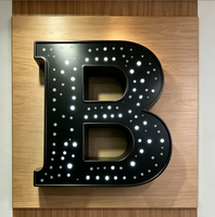 Panneau signalétique 3D personnalisé en acrylique avec éclairage LED lumineux pour extérieur, mur, devanture de magasin, centre commercial, parc, enseigne d'entreprise