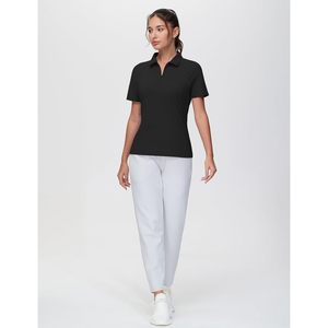 Women's Slim Fit <b>Polo</b> Shirt <b>Zip</b> <b>Up</b> Lightweight Quick Dry Collared Golf Workout Top - Product Image 6