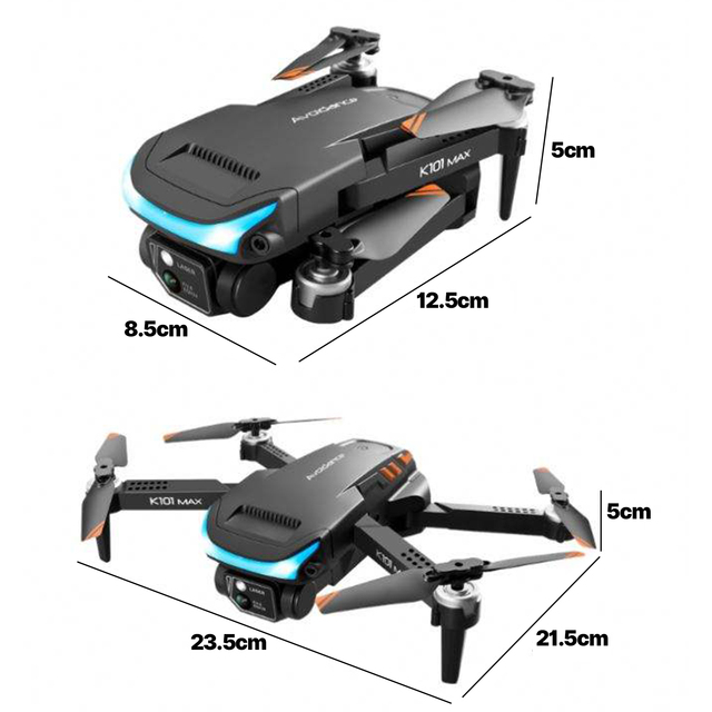 Optical Flow Automatic Obstacle Avoidance Pocket Nano Foldable RC Quadcopter