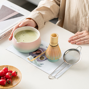 Custom logo Printing Box Packaging Matcha Whisk Holder Spoon Bowl Cup Bamboo <strong>Coffee</strong> Tea <strong>Sets</strong> Luxury Ceramic Matcha <strong>Set</strong> Kit <strong>Gift</strong> - Product Image 2