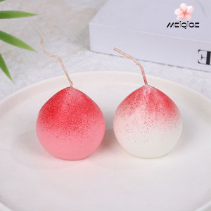 Giá trị màu sắc cao đào hình sáp đậu nành nến hương liệu trái cây nhân tạo cho bữa tiệc sinh nhật đạo cụ ảnh nến thơm - Product Image 1