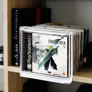 パースペックスクリアプレイステーション<span class=keywords><strong>2</strong></span>ディスクCDゲームB PSワンビデオゲームボックスBマルチディスクアクリルディスプレイケースゲーム収納ボックスプロテクター - Product Image 1
