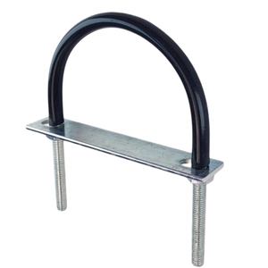 Abrazadera en U Recubierta de Goma, Abrazadera en Forma de U de Acero al Carbono Acolchada, para Fijación de Tubos de Escape de Automóviles - Product Image 4