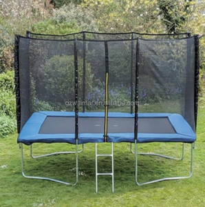 Trampoline d'extérieur pour enfants et adultes avec <span class=keywords><strong>filet</strong></span> de sécurité et rembourrage à ressort, 6/8/10/12/14/16/18ft - Product Image 4