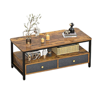 Table basse multifonctionnelle en bois et marbre moderne, table à thé, table à manger, meubles de luxe pour la maison, vente en gros