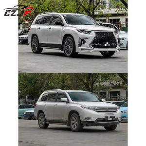 CZJF nouveaux Styles Kit de carrosserie de pare-chocs avant arrière de voiture pour <span class=keywords><strong>Toyota</strong></span> Highlander 2012 2013 <span class=keywords><strong>2014</strong></span> mises à niveau <span class=keywords><strong>LX</strong></span> 570 - Product Image 2