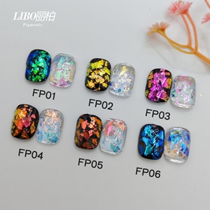 Poudre de paillettes opales pour nail art, effet caméléon ambre, 6 couleurs, très demandée - Product Image 6