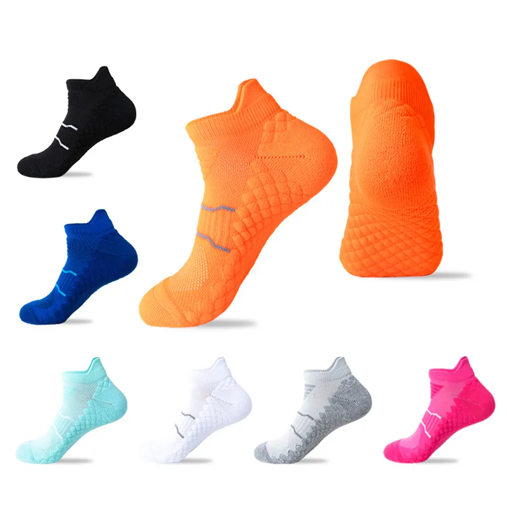 Cushioned Compression Tab Running Socks Ankle Support Breathable Comfort Low Cut Ankle Athletic Sports Men's Women's Unisex