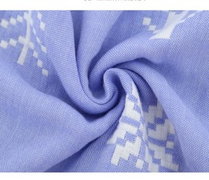 100% Algodão Orgânico Roupão Soft Bamboo Animal Hood Kids Woven Gaze Toalha Cobertor Apresentando Solid Dot Newborns' Lança - Product Image 4