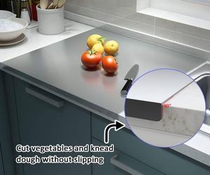 <span class=keywords><strong>Planche</strong></span> <span class=keywords><strong>à</strong></span> découper en acier inoxydable Plan de travail de cuisine Plan de travail durable et hygiénique Extraspessor <span class=keywords><strong>Planche</strong></span> <span class=keywords><strong>à</strong></span> <span class=keywords><strong>pétrir</strong></span> de cuisine - Product Image 5