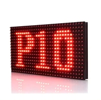 Módulo Led de desplazamiento programable RGX, señal de mensaje en movimiento, módulo de color rojo DIP P10 de un solo Color, pantalla Led