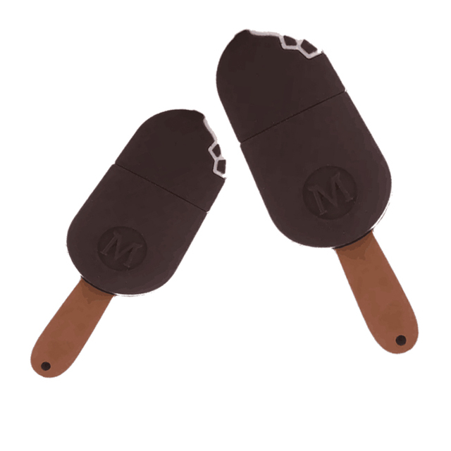Factory Direct Sales Chocolate Ice Cream USB Stick Shaped USB 2.0 3.0 Flash Drive for Car Music Promotion USB Flash Spirit Drive