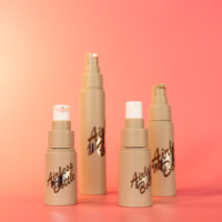 Crème de sérum givrée mate en plastique de luxe Bouteilles d'atomiseur de pulvérisation de pompe sans air 15ml 30ml 50ml Bouteille de pompe sans air avec pompe