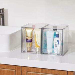 Rõ ràng <span class=keywords><strong>Stackable</strong></span> nhựa phòng tắm trang điểm lưu trữ <span class=keywords><strong>Organizer</strong></span> ngăn kéo lưu trữ hộp thùng cho mỹ phẩm VT-AB1987 - Product Image 5