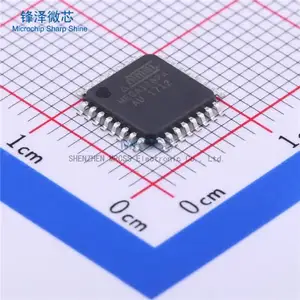 MICROCHIP MCU 8-Bit ATmega AVR RISC 16KB Flash 2,5 V/3,3 V/5V 32-poliger TQFP-ATMEGA168PA-AU