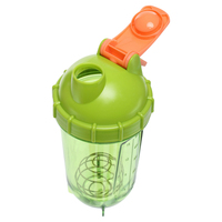 Bouteille shaker protéinée dégradée 500 ml, légère, style revêtu, à boire directement, avec boule mélangeuse – Meilleure vente