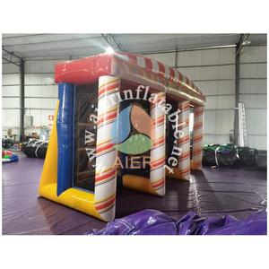 Stand de jeux gonflables 3-en-1 de qualité commerciale en PVC pour la location événementielle : Lancer d'anneaux, Lancer de lait et Lancer de grande roue - Product Image 4