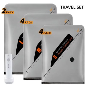 Lot de 10 sacs de compression <span class=keywords><strong>sous</strong></span> <span class=keywords><strong>vide</strong></span> pliables pour le voyage, l'emballage des bagages, gain de place pour les vêtements - Product Image 1