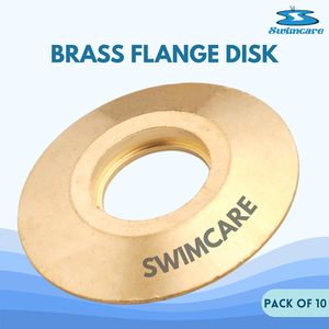 Swimcare Brass Flange Disk 1.50 In Od <b>Pool</b> Cover Anchor Ring Pack Of 10 - Product Image 1