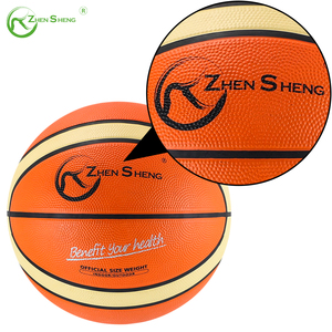 Promotion Usine Zhensheng : Ballon de Basketball en Caoutchouc Personnalisé avec Logo, Matière 100% Fraîche, Taille 7, Idéal pour l'Entraînement et les Cadeaux - Product Image 2