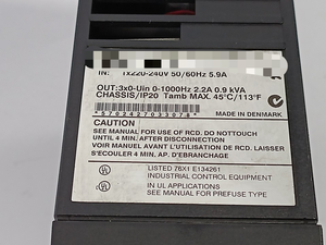 PLC VLT2803PS2B20SBR1DBF00A00C0 VLT 2800 195N0004 09kVA プログラミングコントローラ - Product Image 2