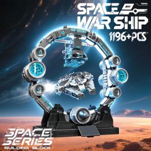 Ensemble de blocs de construction MOC MINI pour station spatiale créative à faire soi-même, vaisseau spatial en lévitation, modèle d'engin spatial en suspension pour l'affichage - Product Image 2