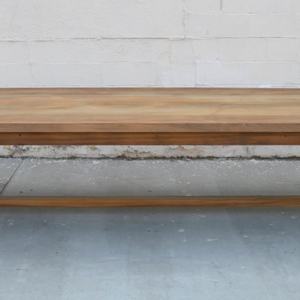 โต๊ะรับประทานอาหารทรงสี่เหลี่ยมสีน้ำตาลไม้หรูหราทันสมัยสำหรับใช้ภายในหรือภายนอกอาคาร - Product Image 2