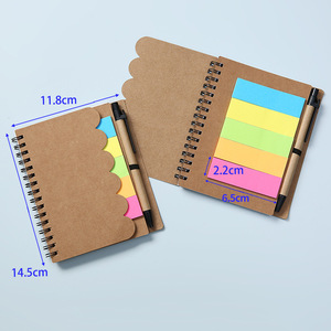 Mini Libreta Personalizada con Logotipo, Diseño de Hojas Sueltas, Papel Kraft Ecológico, Tamaño 11.8x14.5cm, Incluye Bolígrafo para Negocios - Product Image 4