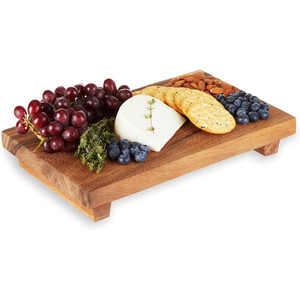 Plateau de service décoratif en bois d'acacia sur pied de qualité supérieure pour le fromage, utilisation sur le comptoir de cuisine, offre OEM - Product Image 4