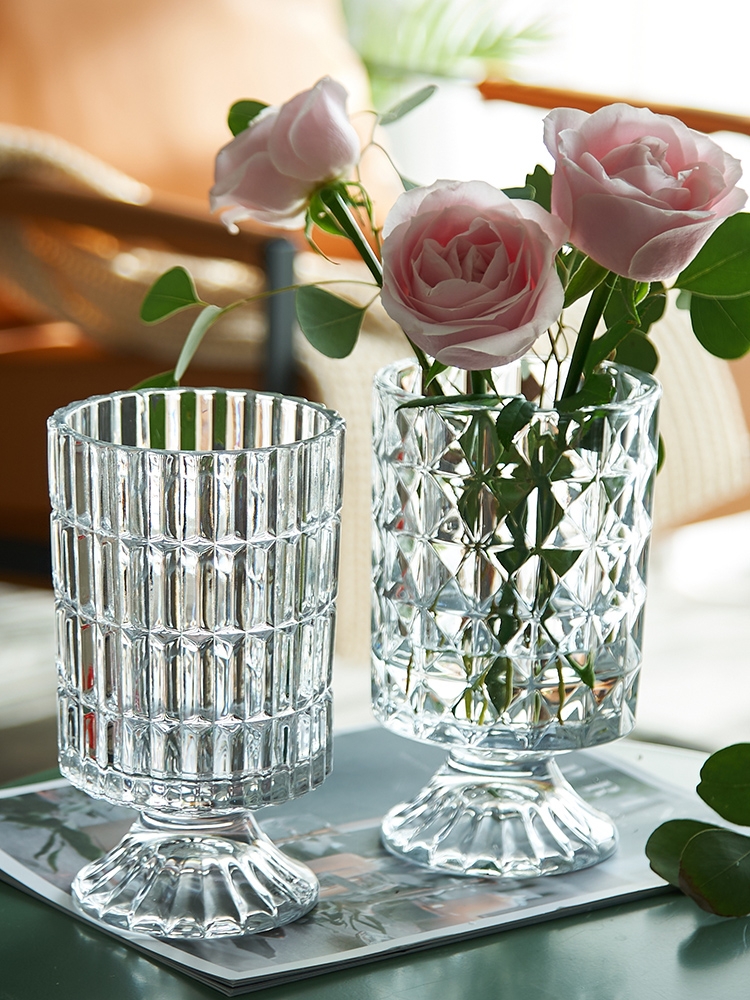 Factory Produced Wholesale Glass Flower Vase for Home Decor