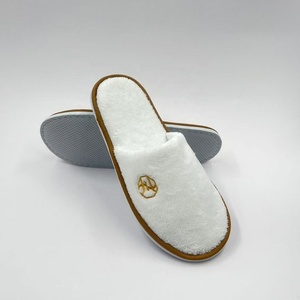 <span class=keywords><strong>Ospedale</strong></span> pantofole monouso <span class=keywords><strong>per</strong></span> pazienti VIP comodo Vamp di lino con Logo personalizzato Anti-Skid in gomma Sole materiale morbido - Product Image 3