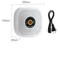 Déshumidificateur sans fil compact avec affichage de l'état sec/humide, déshumidificateur à déshydratant renouvelable pour armoires à chaussures et tiroirs