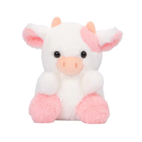 Vente d'usine coloré coréen Kawaii violet vache poupée en peluche Super doux en peluche PP coton remplissage cadeau d'anniversaire pour les enfants