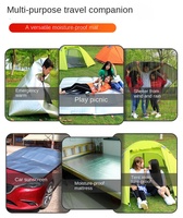 Tapis de pique-nique individuel en film d'aluminium EVA, imperméable et anti-humidité, pour camping, tapis de couchage portable d'extérieur, tapis de tente domestique